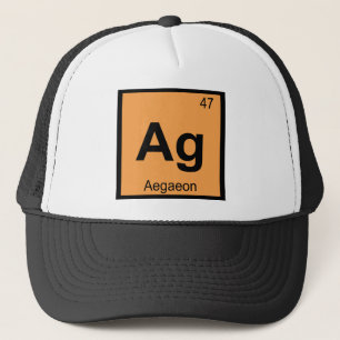 Ag - Aegaeon Grieks Scheikunde Periodiek Systeem S Trucker Pet