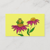 AG fleurs, grenouille, et cartes de visite de (Dos)