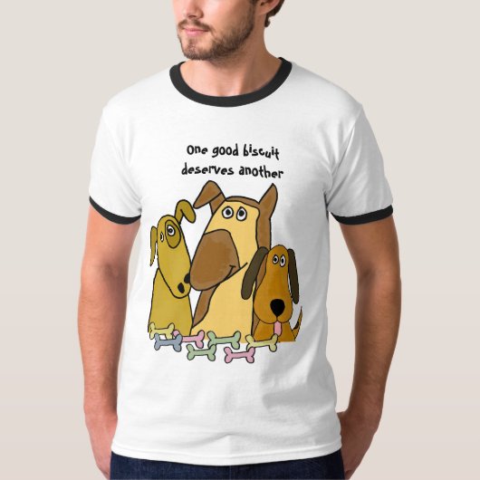 AG- Funny Dog Biscuit Cartoon Shirt (Voorkant)