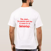 AG Kantoor Ruimte T-shirt (Achterkant)