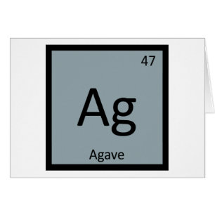 Ag - Symbole de tableau périodique de la chimie de