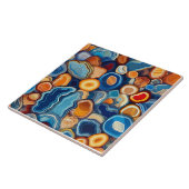 Agaat Geode Eindeloos Patroon Tegeltje (Zijkant)