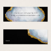 Agaat Geode Pearl Golden Wedding Insert Kaart (Voorkant /achterkant)