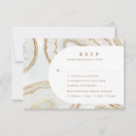 Agaat Kwarts Achtergrond RSVP-reactiekaart RSVP Kaartje