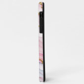 Agaat Marmer Trendy Blauw Roze Goud Collectie Case-Mate iPhone Case (Achterkant/links)