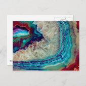 Agaat multicolor briefkaart (Voorkant / Achterkant)