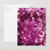 Agaat Paarse kristal Briefkaart (Voorkant / Achterkant)