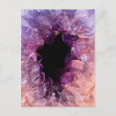 Agaat Paarse kristal Briefkaart (Voorkant)