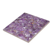 Agaat Paarse kristal Tegeltje (Zijkant)