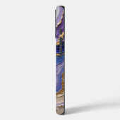 Agaat Slice Abstract in Paarse Case-Mate iPhone Case (Achterkant / Links)