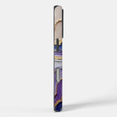 Agaat Slice Abstract in Paarse Case-Mate iPhone Case (Achterkant / Rechts)