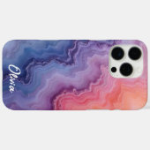 Agaat textuur in Sunrise kleuren Case-Mate iPhone Case (Achterkant (horizontaal))