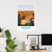 Agadez Reisprint Agadez Muur Niger Agadez Kunst Poster (Thuiskantoor)