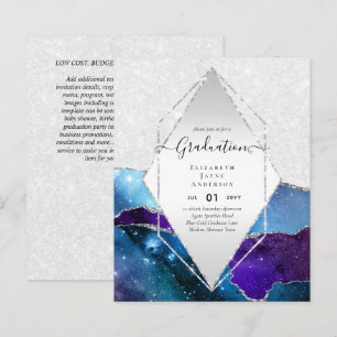 Agaite Glitter GRADUATIE Uitnodigingen Glam CHIC
