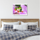 Agalychnis callidryas. canvas afdruk (Insitu (Slaapkamer))