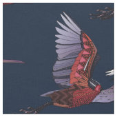 Agami heron indigo fabric stof (Close Up)