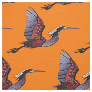 Agami heron oranje weefsel stof