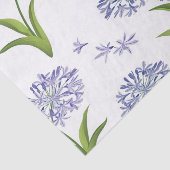 agapanthus African lily flowers seamless pattern Tissuepapier (Detail)
