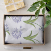 agapanthus African lily flowers seamless pattern Tissuepapier (Geschenk)