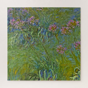 Agapanthus Bloemen (door Claude Monet) Legpuzzel