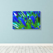 Agapanthus blue flower Canvas druk (Insitu (Houten vloer))