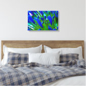 Agapanthus blue flower Canvas druk (Insitu (Slaapkamer))