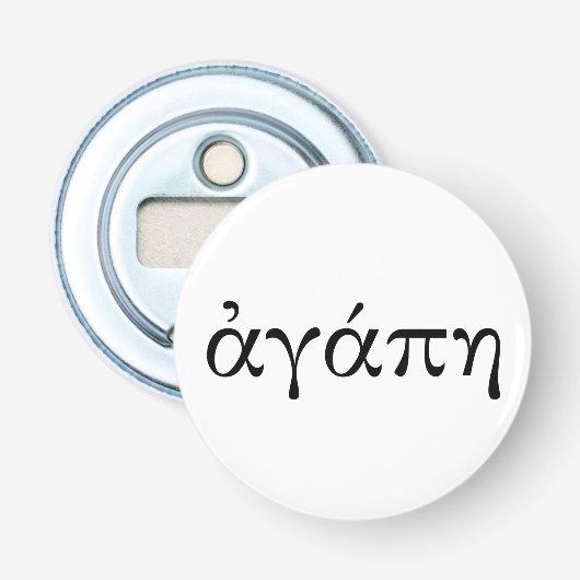 Agape Button Flesopener (Voorkant)