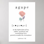 Agape Definition Wall Art Poster (Voorkant)