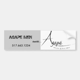 Agape logo black[1], AGAPE-MANNEN - Gepersonalisee Bumpersticker