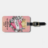 Agape Love Tattoo Graffiti Bagagelabel (Voorkant horizontaal)