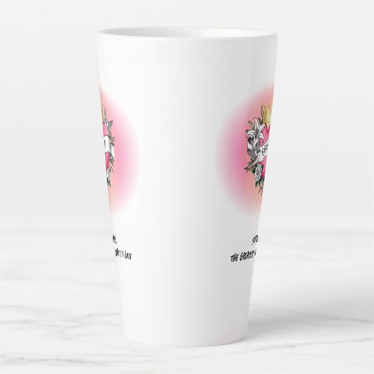 Agape Love Tattoo Graffiti Latte Mok (Voorkant)