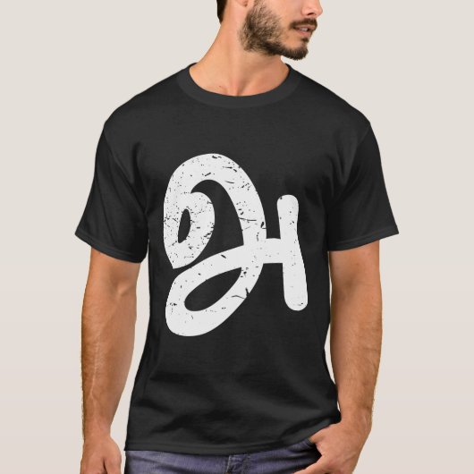 Agaram Tamil Language First Letter T-shirt (Voorkant)