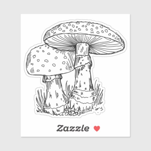 Agaric Mushies Sticker (Vel)