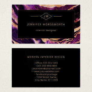 Agate Abstraite moderne professionnelle violet noi