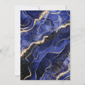 Agate Afstuderen Klasse van 2023 Navy Blue Kaart (Achterkant)