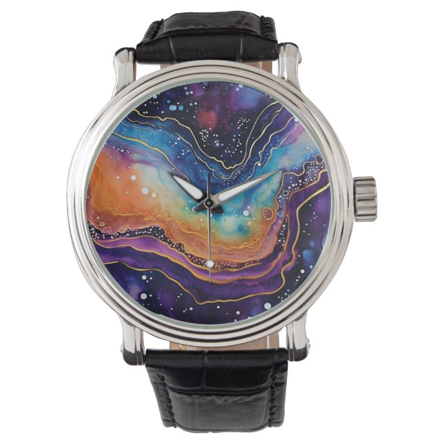 Agate Art Watch Horloge (Voorkant)