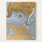 Agate Baby Blue Marble Swirl Customisé (Dos)