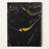 Agate Black Marble Swirl Customisé (Dos)