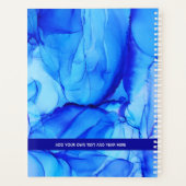 Agate Bleu Abstrait Affaires Art Indigo Unique (Dos)