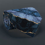 Agate Blue Gold Marble Élégant cadeau Cravate<br><div class="desc">Cravates avec Agate Marine Blue Gold Gemstone Marble Geode Parties scintillant Étincelle Anniversaire - Anniversaire ou Mariage Cadeau / Fournisseur - Personnalisé - Ajouter votre lettre / ou nom - Texte / plus - Faire votre cadeau de Cravate spéciale - Redimensionner et déplacer ou ajouter du texte / des éléments...</div>