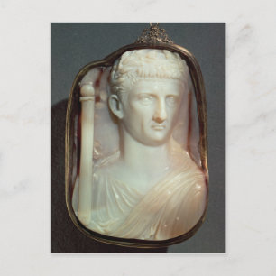 Agate Cameo met het portret van Claudius Briefkaart