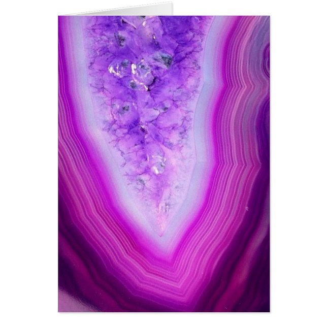 Agate comme par magie pourpre Druzy (Devant)