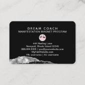 *~* Agate Crystal Palm Tree Tropical Flamingo Visitekaartje (Achterkant)