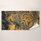 Agate Crystal. Suminagashi moderne futuriste. Swir (Serviette de bain)
