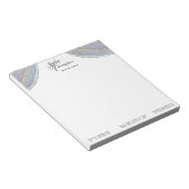 Agate de géoode Elegant Gold Lavender - Bloc-notes (Incliné)