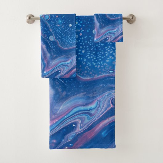 Agate de marbre bleu et rose Résumé (En situation)