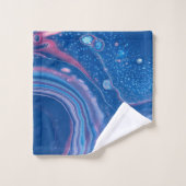 Agate de marbre bleu et rose Résumé (Gant de toilette)