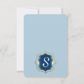 Agate Elegant  Blue Blauwgroen Geode Patroon Bedankkaart (Achterkant)