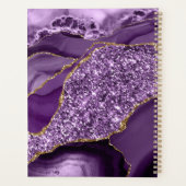 Agate élégant violet et or (Dos)