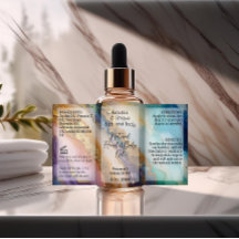 Agate flesetiket 4oz of olie druppelaar product